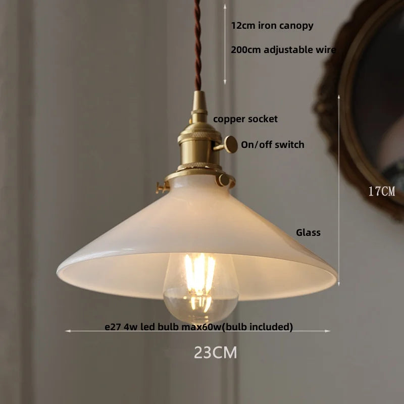 Green Glass LED Pendant