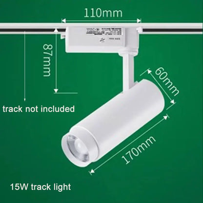 DecorBites™ Adjustable Focus Industrial Black Track Spotlights