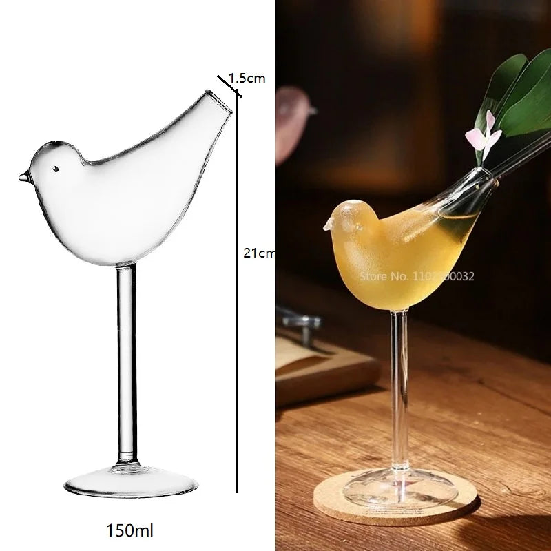DecorBites™ Globe Shape Wine Glasses Set for Home Bar Parties and Events