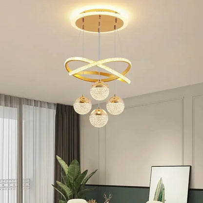 LED Ring Chandelier Dimmable Ceiling Light