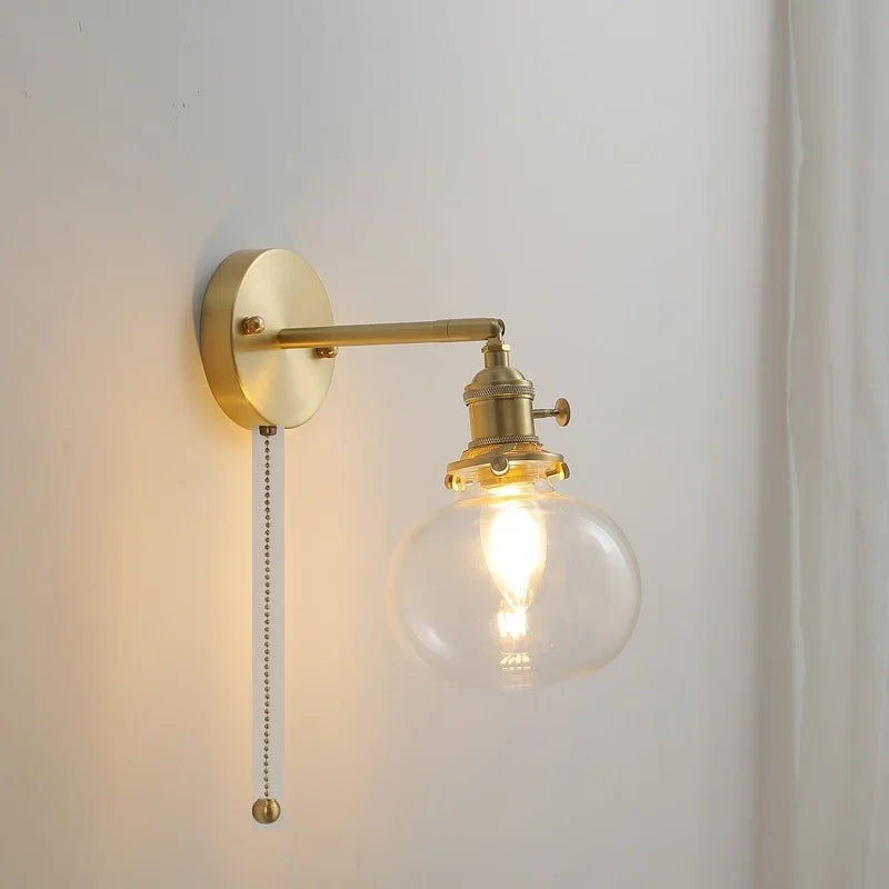 DecorBites™ Glass Ball Wall Lamp Sconce Modern Nordic Sconce Lighting for Bedroom Mirror