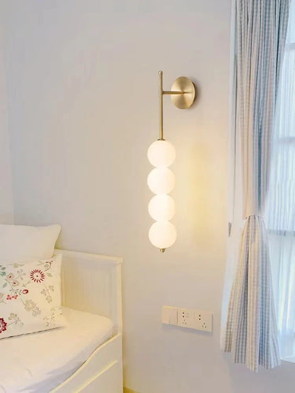 DecorBites™ Glass Ball LED Wall Sconce for Modern Living and Dining Room Decor