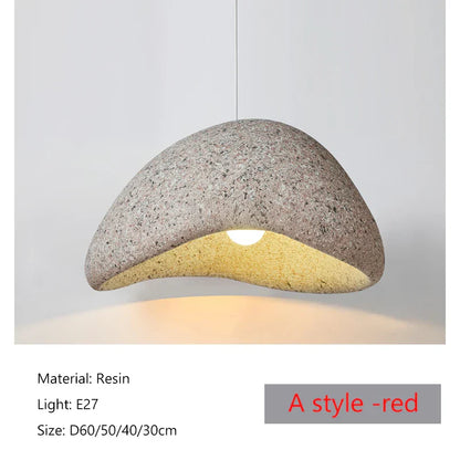 DecorBites™ Japanese Wabi Sabi LED Pendant Lamp Modern Simple Living Room Bedroom Chandelier