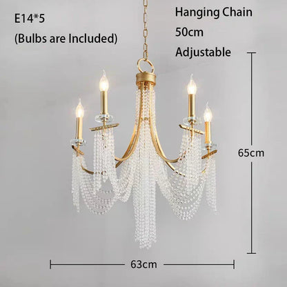 DecorBites™ LED Chandelier: Vintage Home Pendant Lights for Living & Dining Room