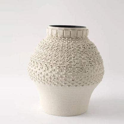 DecorBites™ Geometric Folding Ceramic Flower Vase Home Decor Handicrafts