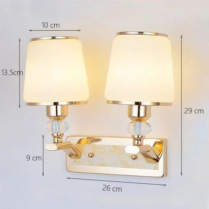 DecorBites™ Crystal Bedside Wall Sconce - Modern Minimalist LED Wall Light Fixtures