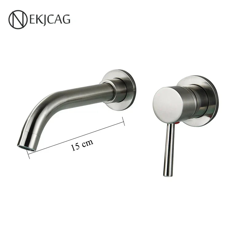 DecorBites™ Gold Basin Faucet: Single Handle, Hot & Cold Water, Matte Black Finish