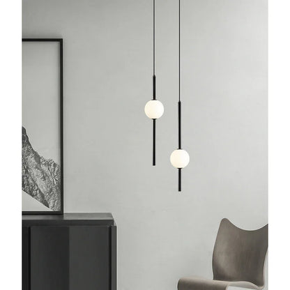 DecorBites™ Gold Pendant Light, Modern 1-Light Ceiling Fixture for Bedroom and Living Room