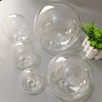 DecorBites™ Clear Glass Pendant Lamp Shade with 2.2cm Thread for Chandeliers & Hanging Lights