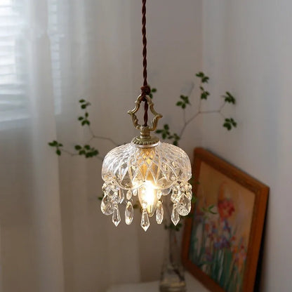 DecorBites™ Crystal Glass LED Wall Sconce - Luxury French Stair Light for Home Decor