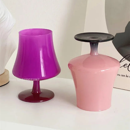 DecorBites™ Gem Champagne Coupe Goblet Glass Set for Cocktails and Desserts