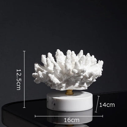 DecorBites™ Coral Resin Statue Desk Decoration Modern Home Decor Ornaments