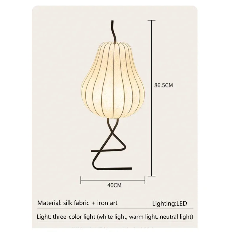 Silk Wabi Sabi Floor Lamp