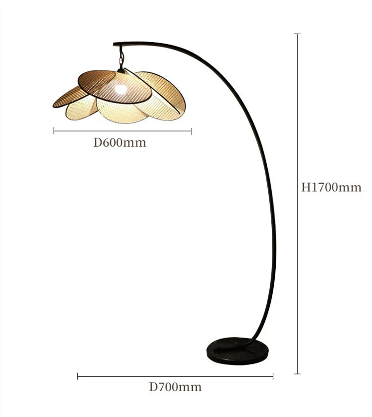 DecorBites™ Hand Made Rattan Art Pendant Chandelier for Modern Living Room, Dining Room, Bedroom.