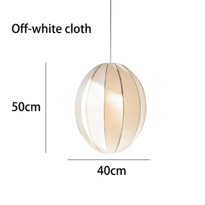 DecorBites™ Danish Pendant Light Minimalist Lantern Ufo Lampshade Rustic Fabric Lamp