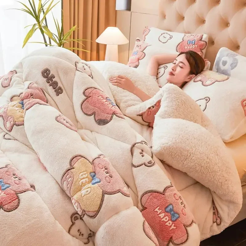 Wool Blanket Thick Warm Winter