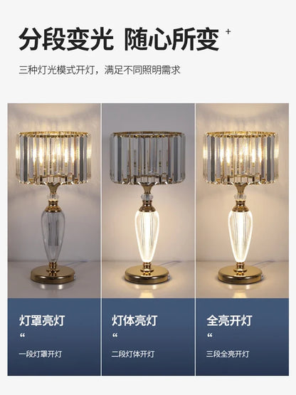 DecorBites™ Crystal Desk Lamp: Modern High-End Decorative Bedside Light