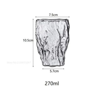 DecorBites™ Heat-Resistant Glass Drinkware Set for Home Bar: Coffee, Wine, Whiskey, Tea, Juice.