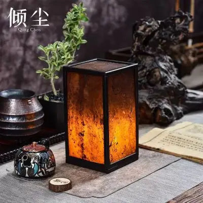 Amber Stone Candle Holder