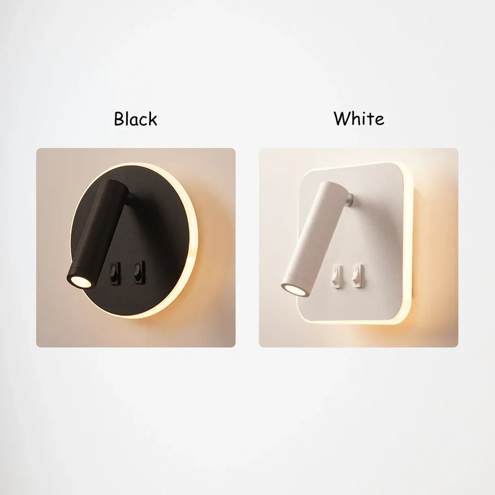 DecorBites™ Adjustable Wall Lamp for Bedroom, Study, or Reading - 350° Rotation, Switch Included
