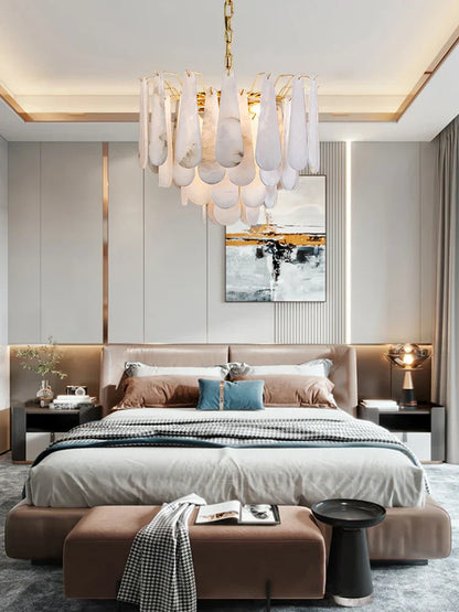 DecorBites™ Art Deco Marble Home Chandelier Lighting Dimmable LED 2025