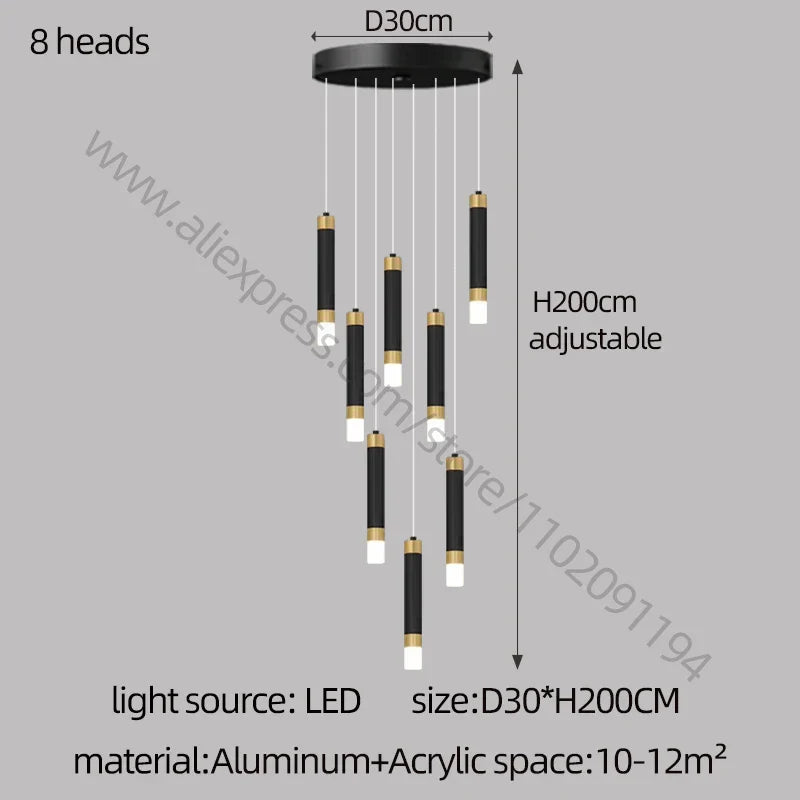 Nordic Acrylic LED Chandelier
