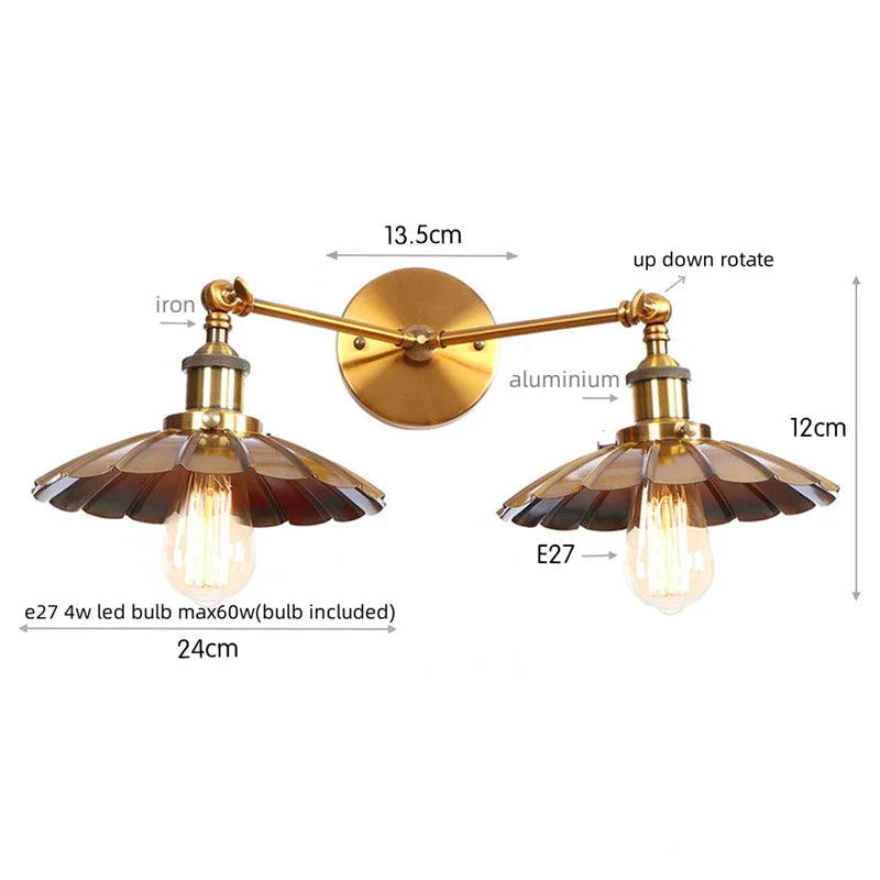 Dual Head LED Wall Lamp