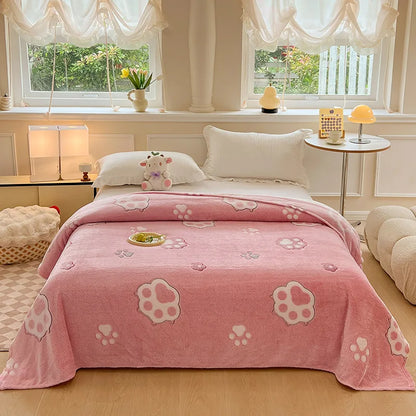DecorBites™ Dinosaur Patterns Snowflake Velvet Blanket in Various Sizes for Home/Office