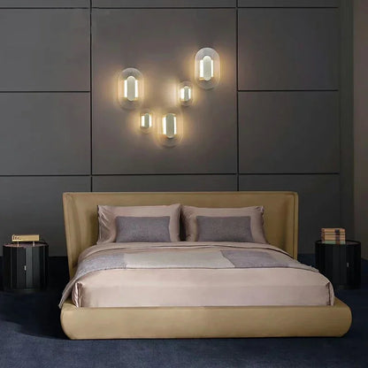 DecorBites™ Elegant Glass Wall Lamp for Bedroom, Living Room - Retro Designer Luxury Lighting