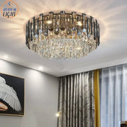 Gold Crystal Chandelier 6pcs Ceiling Design