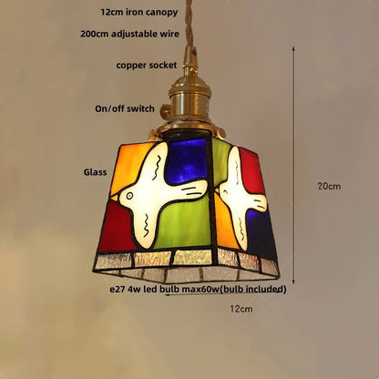 DecorBites™ Copper Knob Switch LED Pendant Lamp, Adjustable Glass Dining Room Lighting