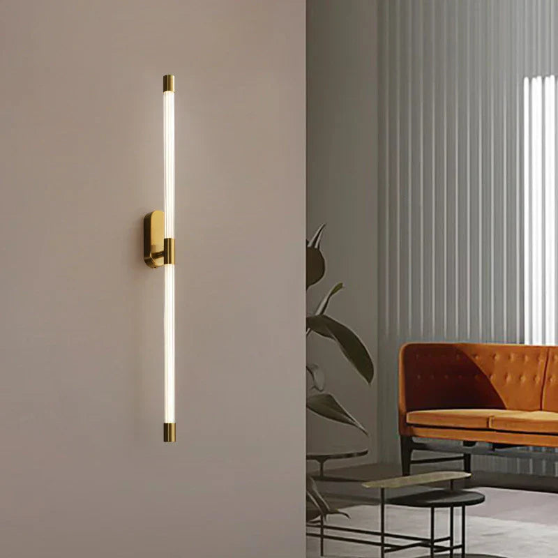 DecorBites™ Gold Geometric Lines Wall Lamps for Modern Luxury Home Decor