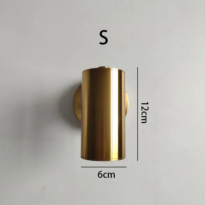 Gold Iron Art Wall Lamp