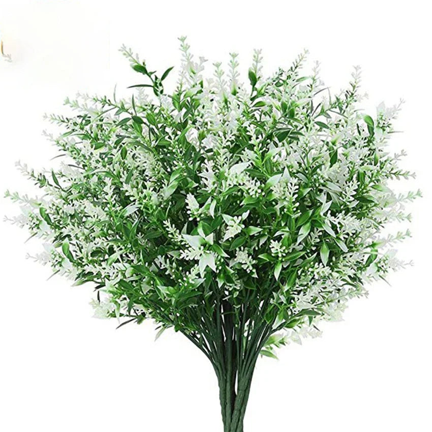 Lavender Plastic Grass Bouquet
