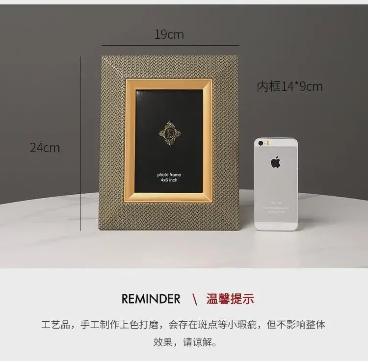 Leather Metal Picture Frame