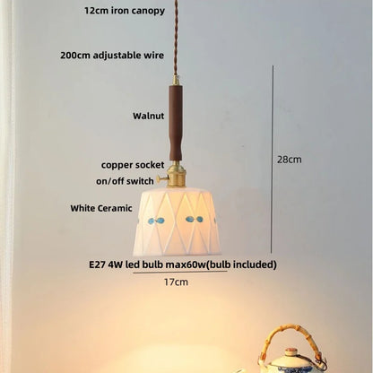 DecorBites™ Green Glass LED Pendant Lights Kitchen Bar Nordic Modern Hang Lamp