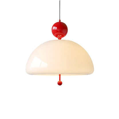 DecorBites™ Cream Glass Retro Pendant Light for Living Room, Bedroom, and Tea Room