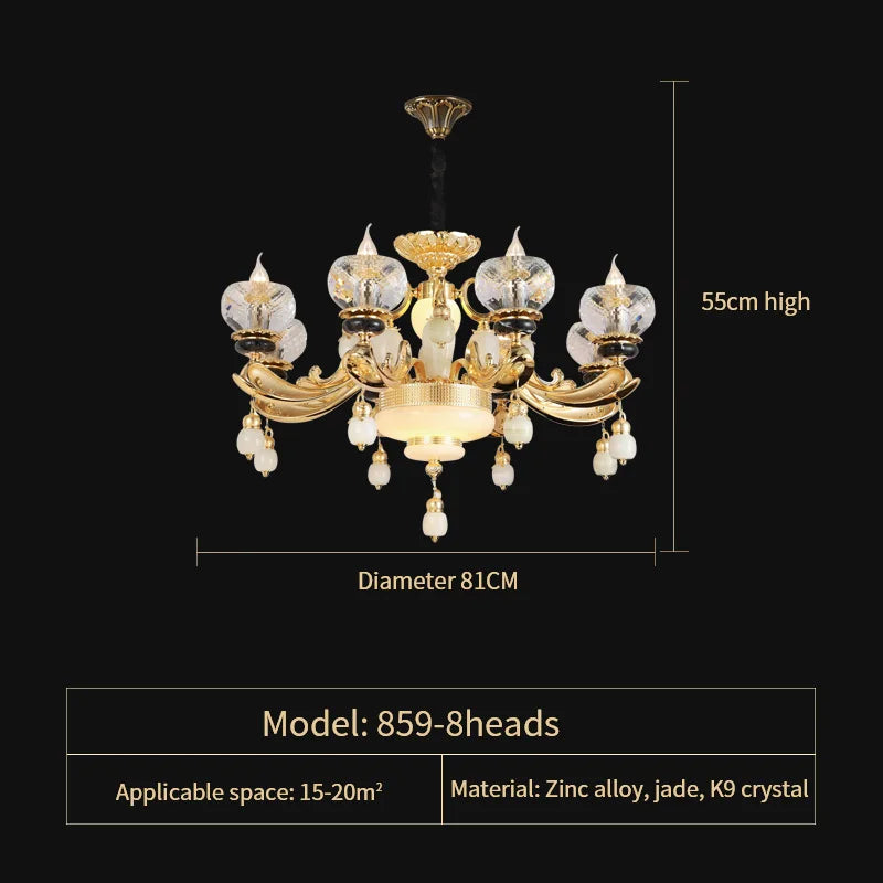 Crystal Pendant Chandelier 36-Head D152cm