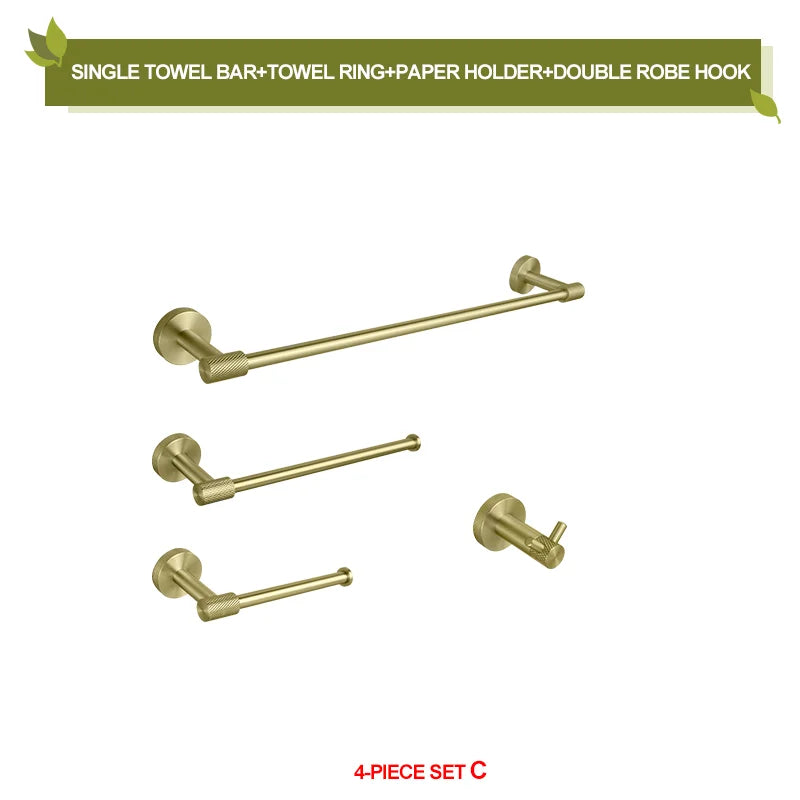 Gold Bathroom Hardware Set