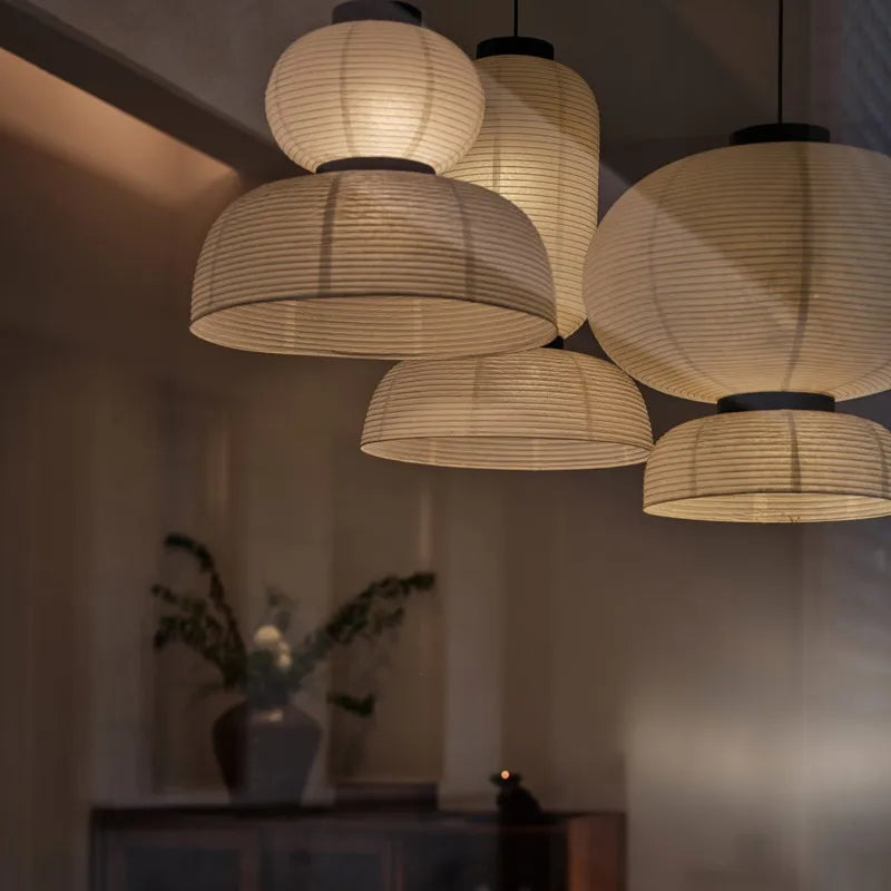 Vintage Wabi Sabi Paper Lamp