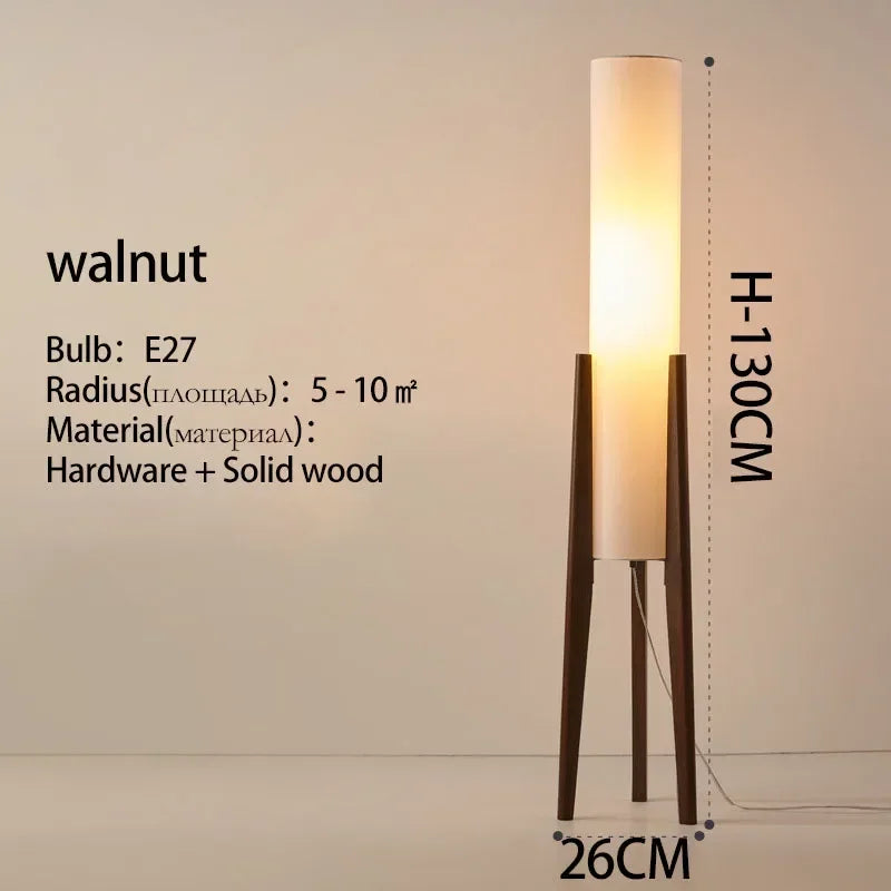 Wood Vintage Floor Lamp