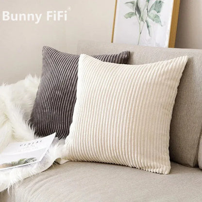 DecorBites™ Corduroy Striped Cushion Cover 30x50/40/45/50/55/60cm - Home Sofa Décor