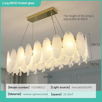 DecorBites™ Cream Wind LED Chandelier for Master Bedroom, Living Room & Children's Room