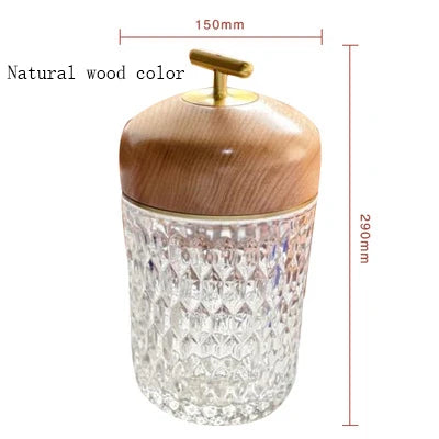 DecorBites™ Diamond Crystal Table Lamp: Magnetic Charging, Touch Control, LED Night Light