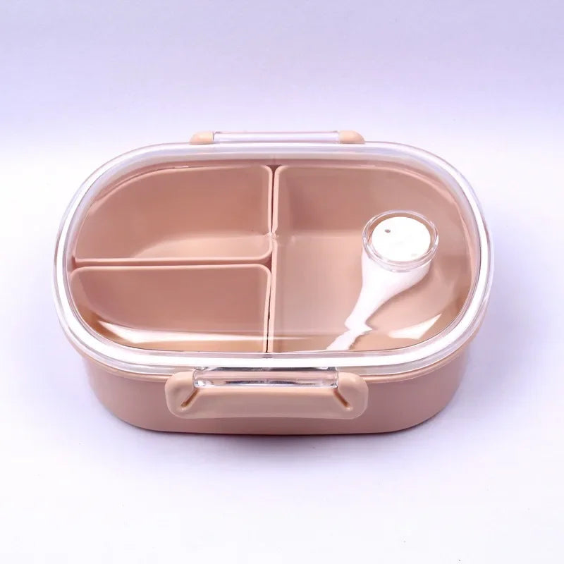 DecorBites™ Fresh-keeping Lunch Box Set for Kids: Three Compartments, Microwave Safe