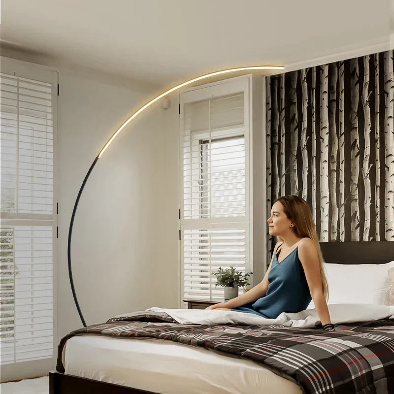 DecorBites™ LED Art Floor Lamp Dimmable Remote RGB Living Room Bedroom Decor