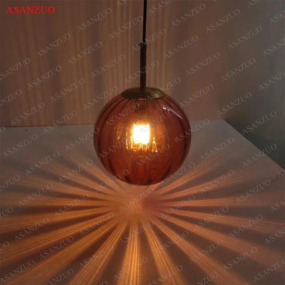 DecorBites™ Glass Ball Pendant Lamp: Modern Nordic LED Lighting for Home, Restaurant, Living Room