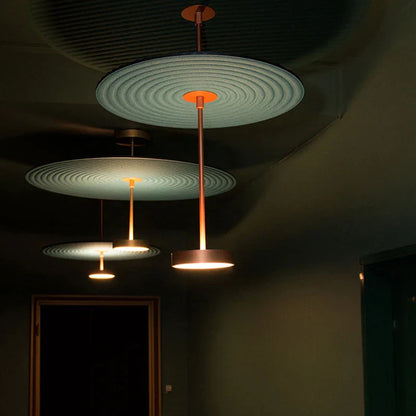 DecorBites™ Cotton Round LED Pendant Lights Green Red Art Decoration Offices Bedrooms
