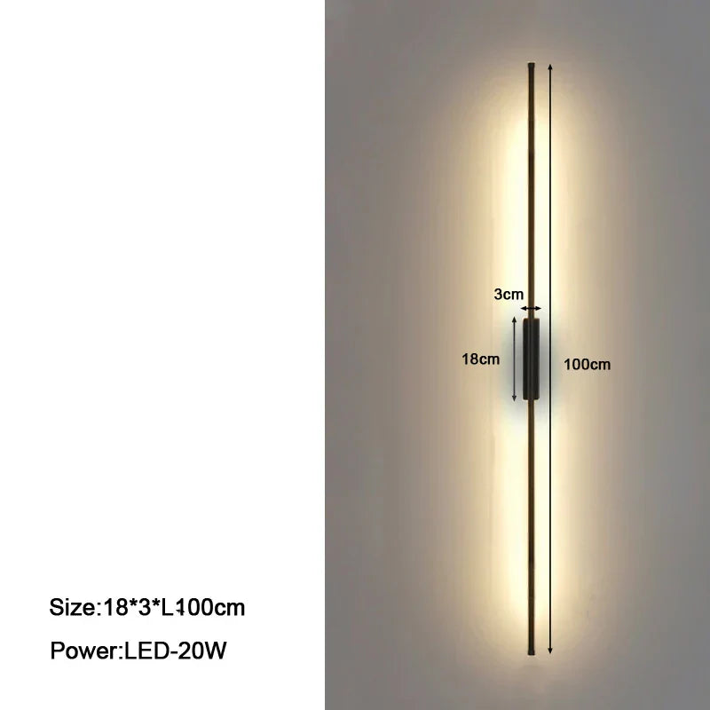 DecorBites™ Linear LED Wall Sconce for Sofa Background Lighting Fixtures