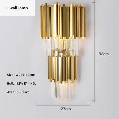 DecorBites™ Golden Luxury Chandelier: Elegant Crystal Ceiling Light for Hotel Living Room